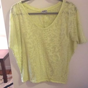 Express sheer dolman tee